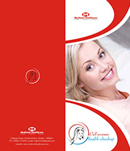 <h4>Work 06</h4>This is the design of Brochure, which made for Muthoot Healthcare.