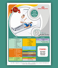 <h4>Work 13</h4>This is the design of Flyer, which made for Muthoot Diagnostics.